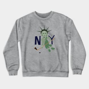 Lady Liberty Hockey Crewneck Sweatshirt